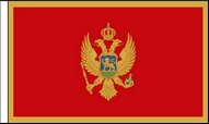 Montenegro Hand Waving Flags